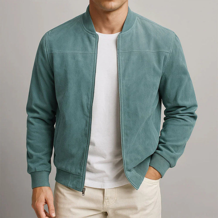 Riviera — Chaqueta Bomber de Ante