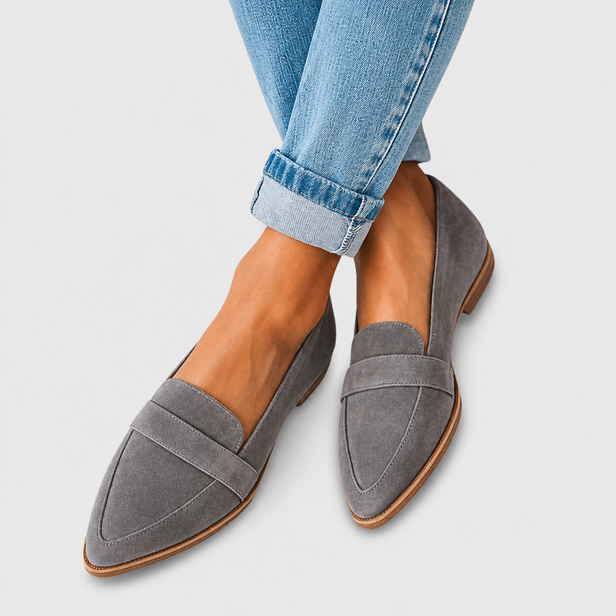 Balbina | Mocasín Ortopédico de Ante Suave