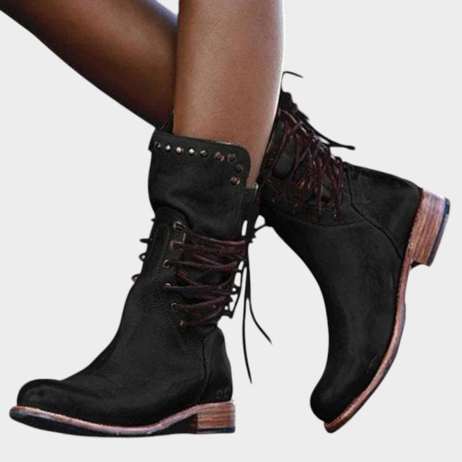 Caithlyn | Botas Vintage con Cordones