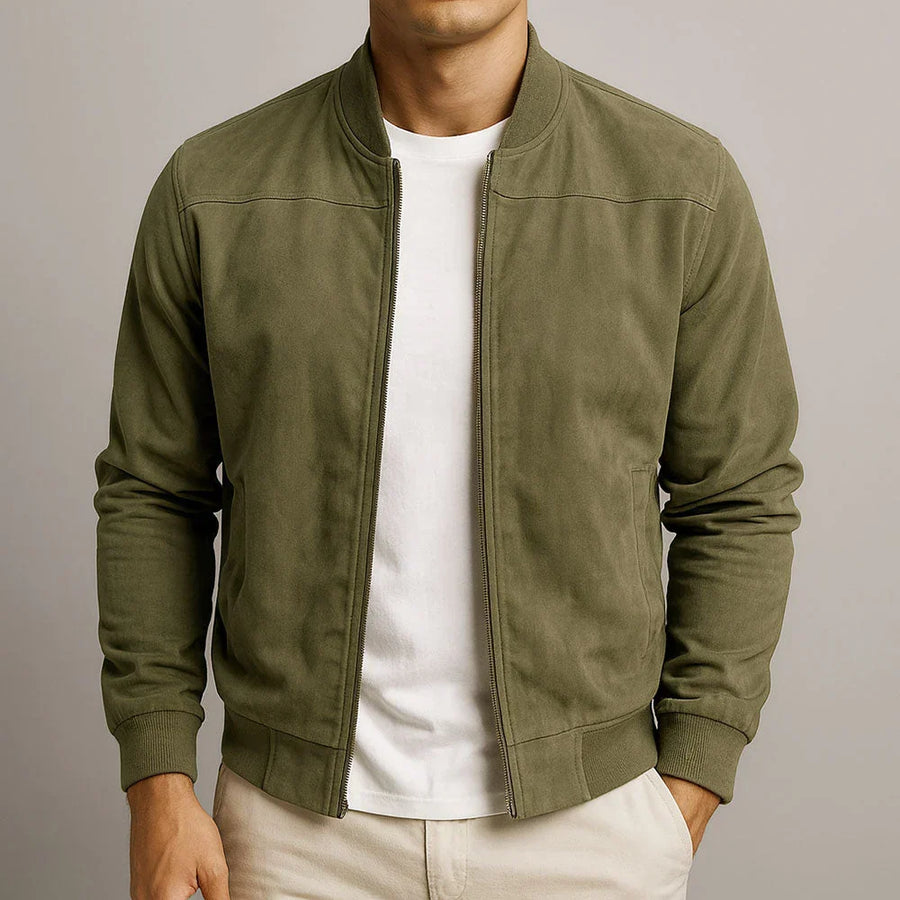 Riviera — Chaqueta Bomber de Ante