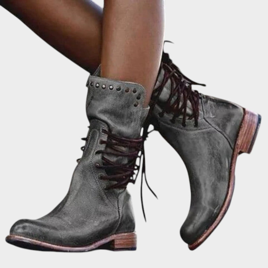 Caithlyn | Botas Vintage con Cordones