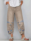 Brígida | Pantalón Casual con Bordado Floral