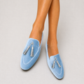 Amalia | Mocasín de Ante con Borlas