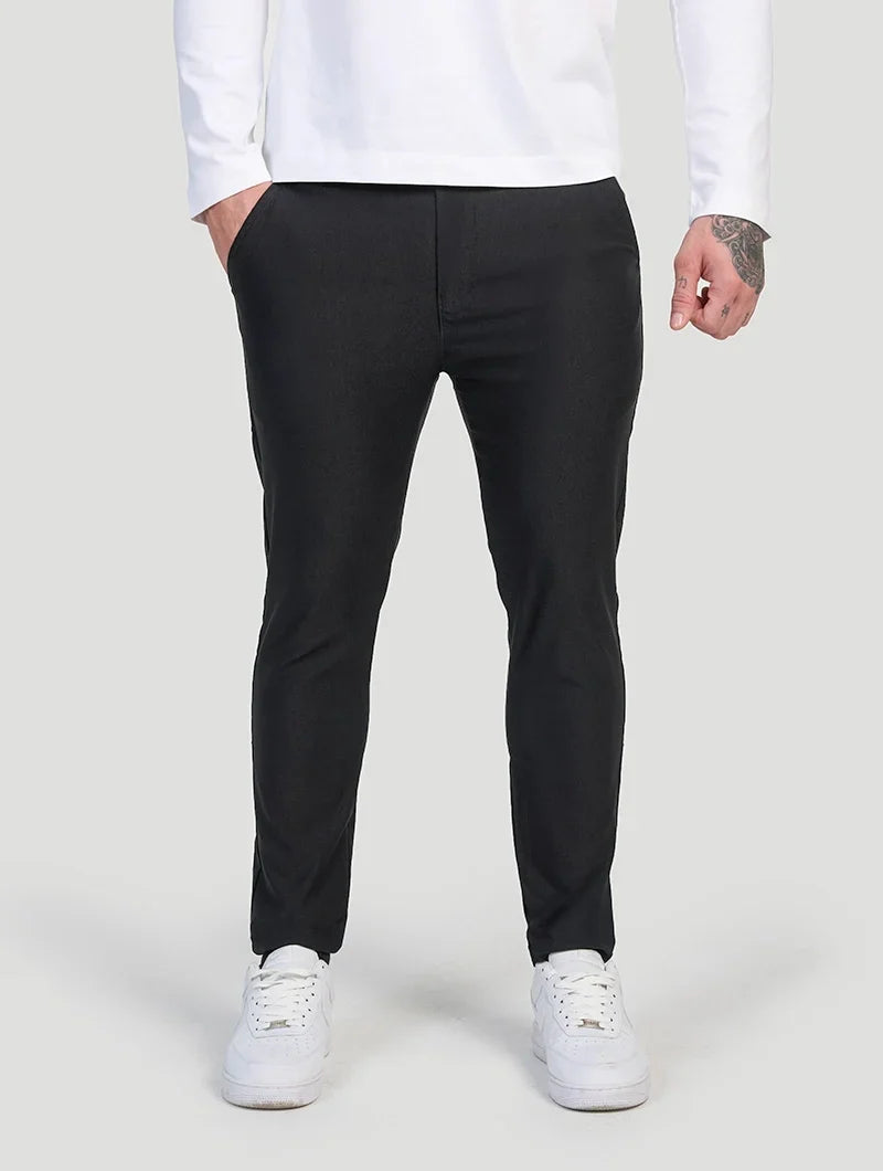 Lorenzo | Pantalones Elásticos Negro