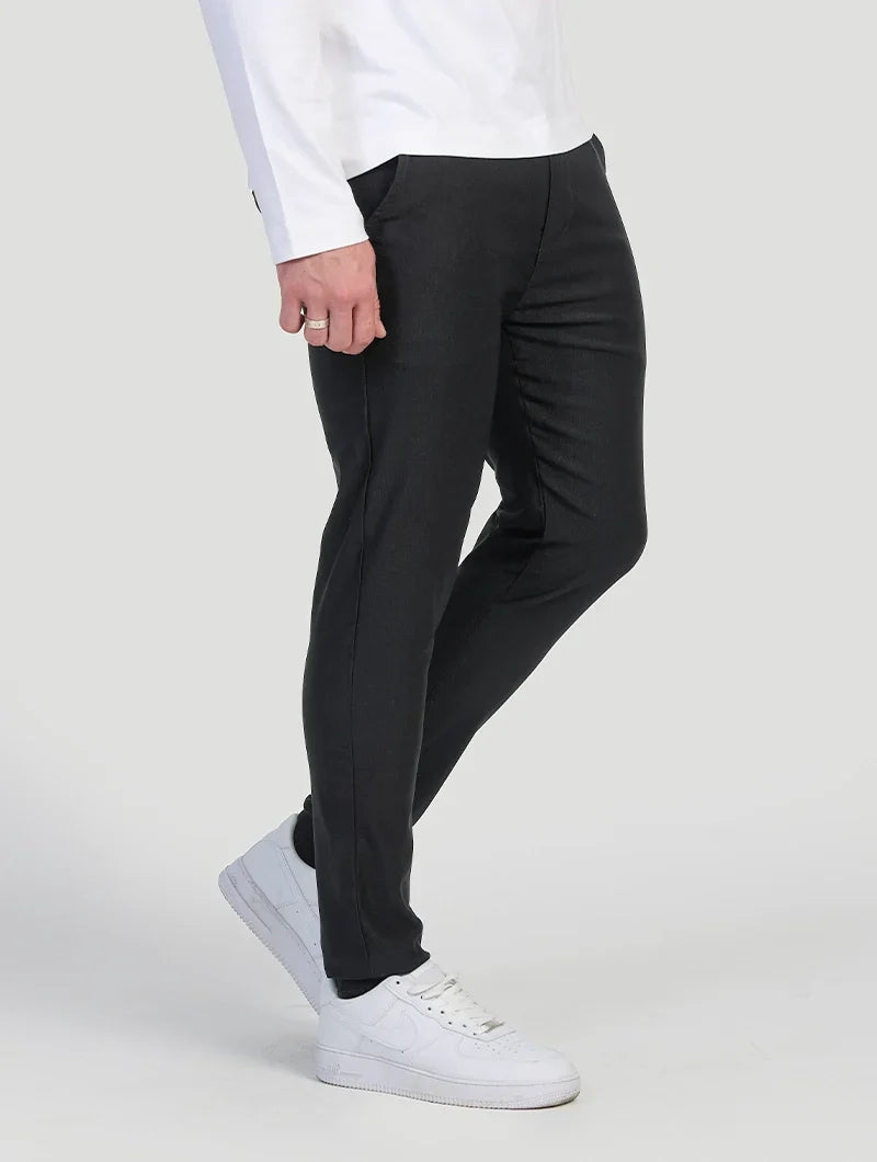 Lorenzo | Pantalones Elásticos Negro