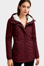 Anna | Chaqueta otoñal larga de felpa