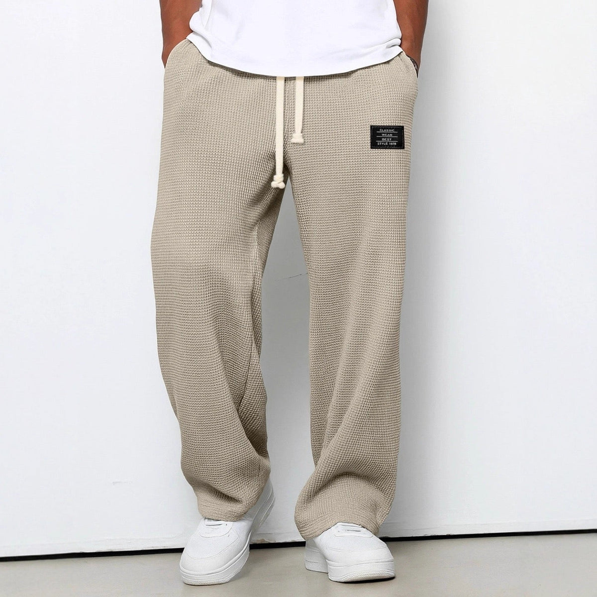 Lorenzo Pantalon Ancho Panal de Abeja - Caqui