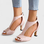 Zorine - Sandalias ortopédicas con tacón