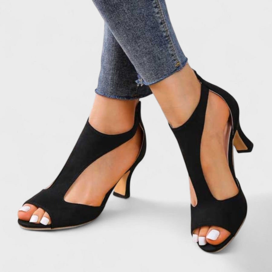 Zorine - Sandalias ortopédicas con tacón