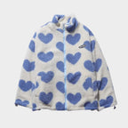 Dianne | Chaqueta reversible con estampado de corazones y diseño cómodo