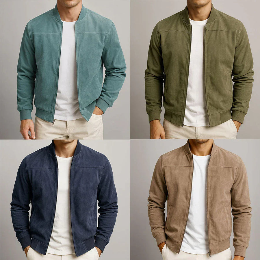 Riviera — Chaqueta Bomber de Ante